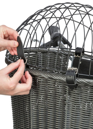Trixie Front-Fahrradkorb aus Polyrattan