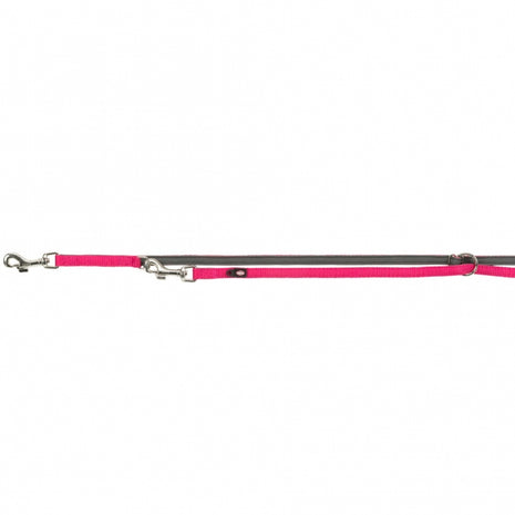 Trixie Premium Verlängerungsleine mit Neopren-Polsterung - fuchsia/grafit