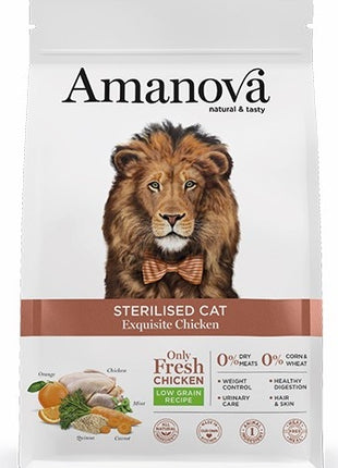 Amanova Cat Sterilised Exquisite Chicken - kurczak 6kg