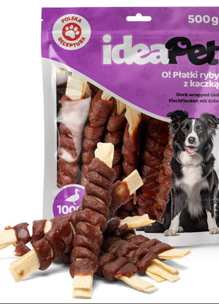 IdeaPet Płatki ryby z kaczką 500g