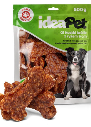 IdeaPet Kostki królik z ryżem 9cm 500g