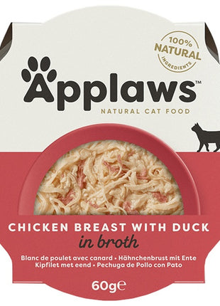 Applaws miseczka dla kota Pierś z Kurczaka z Kaczką 60g