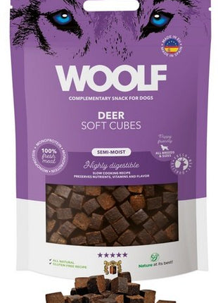 Woolf Soft Cubes Monoprotein Deer 100g