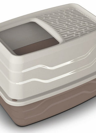 Yarro/Moderna Toaleta dla kota z wejściem od góry 56cm beżowa