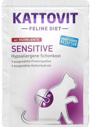 Kattovit Feline Diet Sensitive kurczak i kaczka saszetka 85g