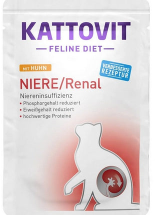 Kattovit Feline Diet Niere/Renal kurczak saszetka 85g