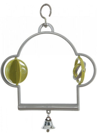 Zolux Huśtawka plastikowa z zabawkami i dzwoneczkiem [134015]