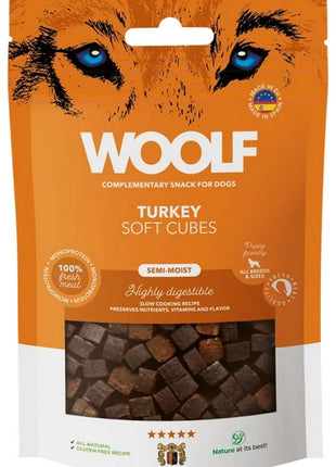 Woolf Soft Cubes Monoprotein Turkey 100g