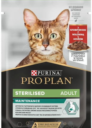 Purina Pro Plan Cat Sterilised wołowina saszetka 85g