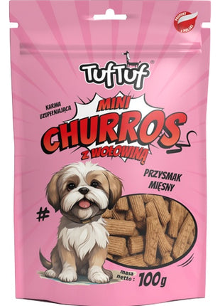 TUF TUF Mini Churros z wołowiną dla psa 100g