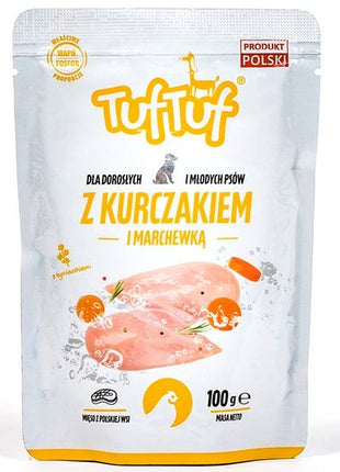 TUF TUF Kurczak z marchewką dla psa saszetka 100g