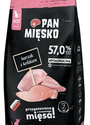 Pan Mięsko Karma sucha dla kociąt - kurczak i królik chrupki XS 1,6kg