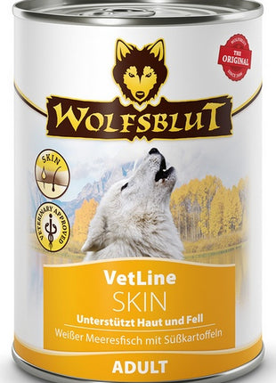 Wolfsblut Dog VetLine Skin - biała ryba oceaniczna i bataty puszka 395g