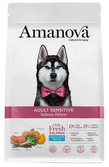 Amanova Dog Adult Sensitive Salmon Deluxe - łosoś 2kg