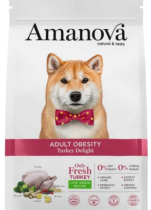 Amanova Dog Adult Obesity Turkey Delight - indyk 10kg