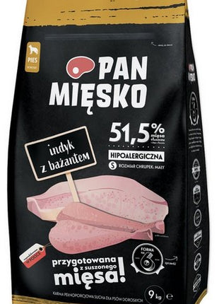 Pan Mięsko Karma sucha dla psa - indyk i bażant chrupki S 9kg