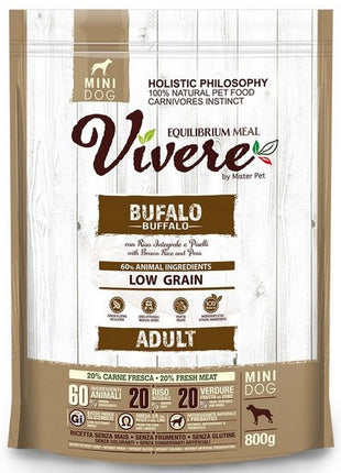 Vivere Dog Mini Adult Buffalo 800g