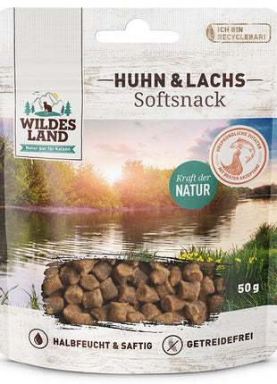 Wildes Land Cat Softsnack Huhn & Lachs 50g