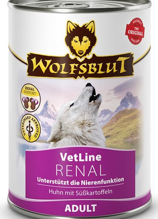 Wolfsblut Dog VetLine Renal - kurczak i bataty puszka 395g