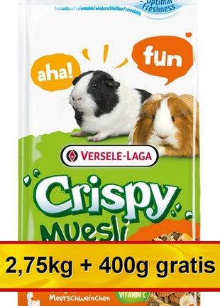 Versele-Laga Crispy Muesli Guinea Pig - pokarm dla świnki morskiej 3,15kg (2,75+0,4kg gratis)