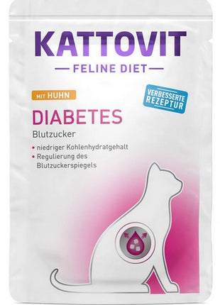 Kattovit Feline Diet Diabetes kurczak saszetka 85g