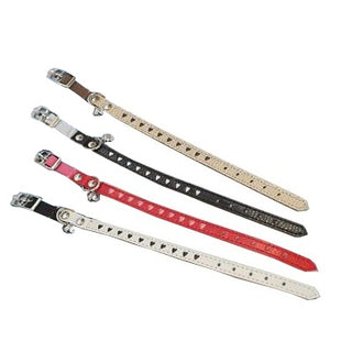 Yarro Obroża z serduszkami dla kota 26cm czarna [Y1603]