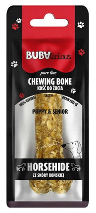 BUBAlicious Pure Line kość do żucia Puppy & Senior ze skóry końskiej 12 cm [8717]