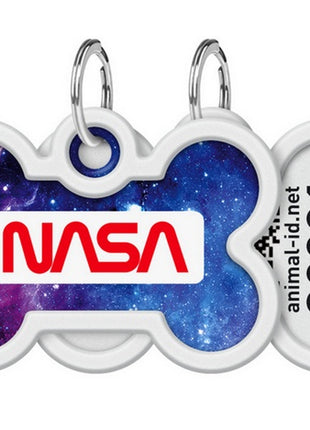 Collar WauDog Smart ID Zawieszka z QR-paszportem kość 4x3cm NASA21