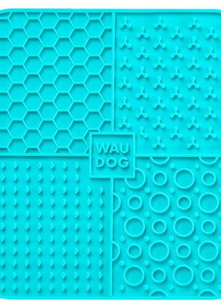 Collar WauDog Silicone Mata do lizania 19x19x1cm niebieska