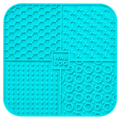 Collar WauDog Silicone Mata do lizania 19x19x1cm niebieska