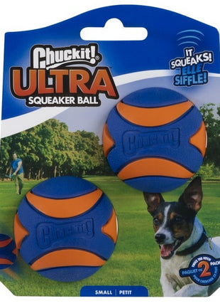 Chuckit! Ultra Squeaker Ball Small 2pak [31537]