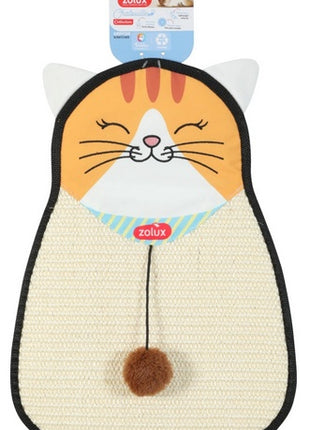 Zolux Chatouille Drapka do powieszenia kot z sizalu z zabawką 54cm