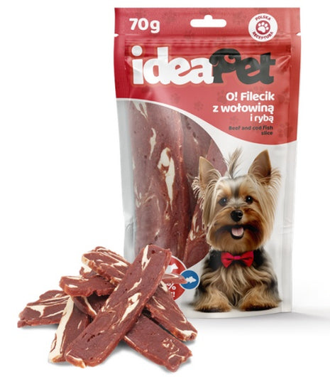 IdeaPet O! Fileciki z wołowiną i rybą 70g