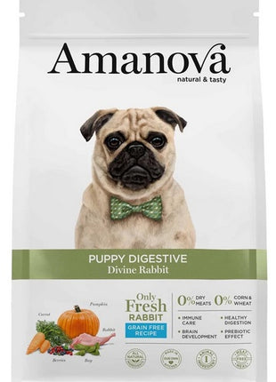 Amanova Dog Puppy Digestive Divine Rabbit - królik 2kg