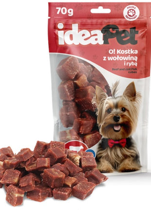 IdeaPet O! Kostka z wołowiną i rybą 70g