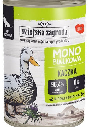 Wiejska Zagroda Monobiałkowa Kaczka puszka 400g