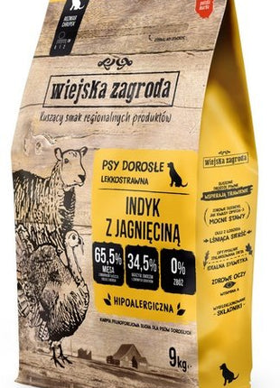 Wiejska Zagroda Indyk z jagnięciną 9kg