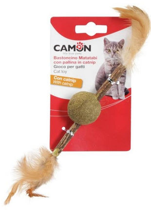 Camon Cat Toy Matatabi Kij z piłką z kocimiętką