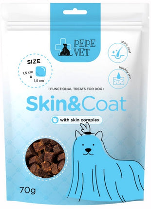 Paka Zwierzaka PEPE VET Przysmak funkcjonalny Skin & Coat 70g