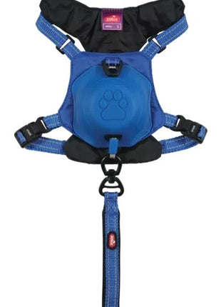 Zolux Szelki ze smyczą automatyczną Easyride XS niebieskie