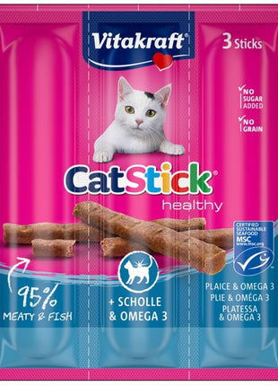 Vitakraft Cat Stick Classic flądra + omega3 3szt [31218]