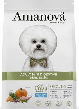 Amanova Dog Adult Mini Digestive Divine Rabbit - królik 7kg
