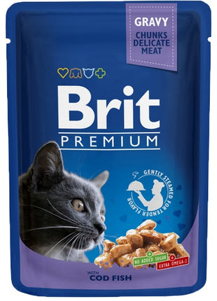 Brit Premium Cat Adult COD Fish Dorsz saszetka 100g