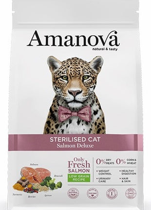 Amanova Cat Sterilised Salmon Deluxe - łosoś 6kg