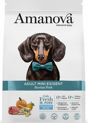 Amanova Dog Adult Mini Exigent Iberian Pork - wieprzowina 7kg
