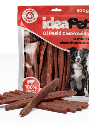 IdeaPet Paski z wołowiną 500g
