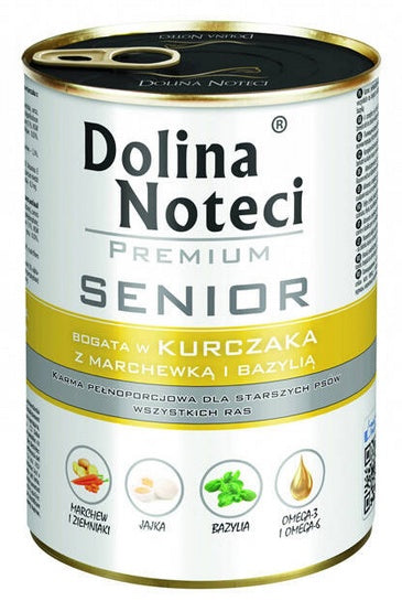 Dolina Noteci Premium Pies Senior Kurczak puszka 400g