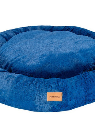 MIMIKO Pets Legowisko Shaggy okrągłe XXL 100cm chabrowe