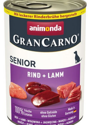 Animonda GranCarno Original Senior Rind Lamm Wołowina + Jagnięcina puszka 400g