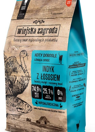 Wiejska Zagroda Kot - Indyk z łososiem 5kg